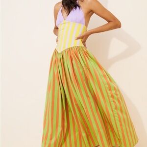 Striped Multicolor Maxi Dress